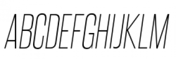Steelfish ExtraLight Italic Font UPPERCASE