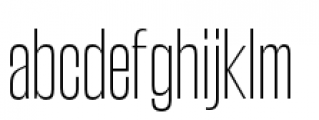 Steelfish ExtraLight Font LOWERCASE
