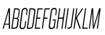Steelfish Light Italic Font UPPERCASE