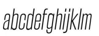 Steelfish Light Italic Font LOWERCASE