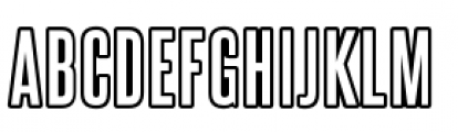 Steelfish Outline Font UPPERCASE