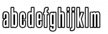 Steelfish Outline Font LOWERCASE