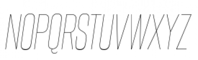 Steelfish UltraLight Italic Font UPPERCASE