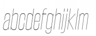 Steelfish UltraLight Italic Font LOWERCASE