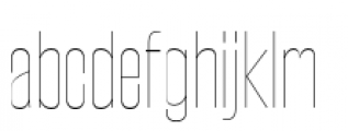 Steelfish UltraLight Font LOWERCASE