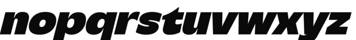 Steg Pro Black Italic Font LOWERCASE