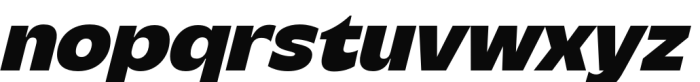 Steg Pro Extra Bold Italic Font LOWERCASE