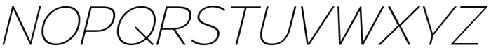 Steg Pro Hairline Italic Font UPPERCASE