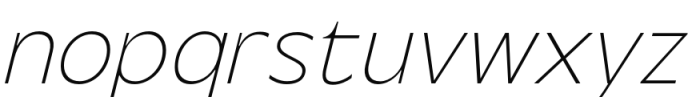 Steg Pro Hairline Italic Font LOWERCASE