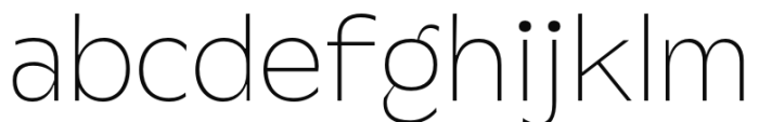 Steg Pro Hairline Font LOWERCASE