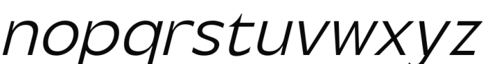 Steg Pro Light Italic Font LOWERCASE