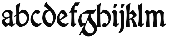 Steinschaber Regular Font LOWERCASE