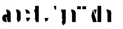Stenciletta Bold Right Font LOWERCASE
