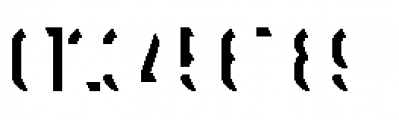 Stenciletta Regular Left Font OTHER CHARS