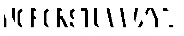 Stenciletta Regular Left Font UPPERCASE