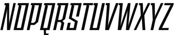 Sturgeon Oblique Regular Font UPPERCASE