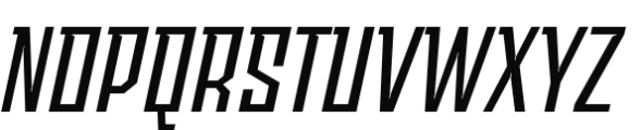 Sturgeon Oblique Regular Font LOWERCASE