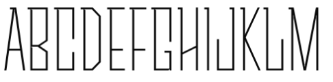 Sturgeon Thin Regular Font UPPERCASE