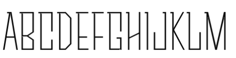 Sturgeon Thin Regular Font LOWERCASE