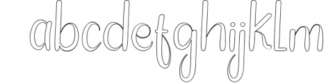 Starlight Lines - Beautiful Line Font Font LOWERCASE