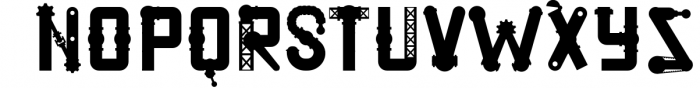 Steampunkfont Font UPPERCASE