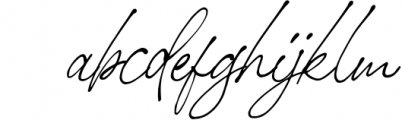 Stephen & Gillion - Signature Script 1 Font LOWERCASE