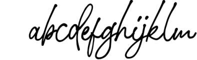 Stephen & Gillion - Signature Script 2 Font LOWERCASE