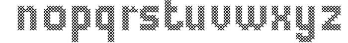Stitching Love a cross-stitch font 1 Font LOWERCASE
