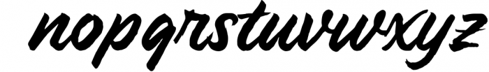 Stone Masher - Brush Script Font LOWERCASE