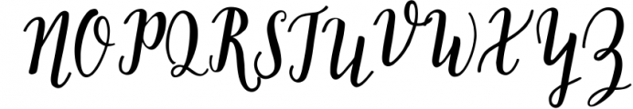 Strengthen Script Font UPPERCASE