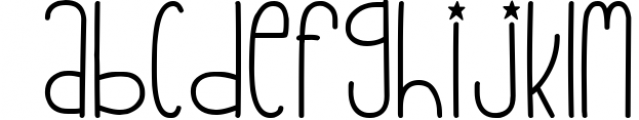 Stretchy Star - A Cute Handwritten Font. Font LOWERCASE