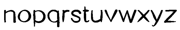 ST Hanekam Paint Font LOWERCASE