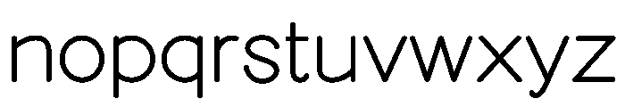 ST Hanekam Rounded Font LOWERCASE
