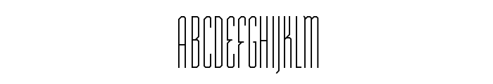 ST Moviehead Ultra-condensed Medium Font UPPERCASE