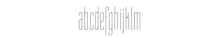 ST Moviehead Ultra-condensed UltraLight Font LOWERCASE