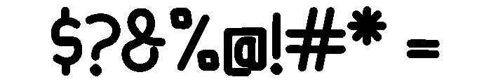 STANDED Font OTHER CHARS
