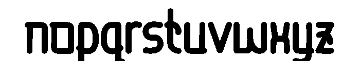 STANDED Font LOWERCASE