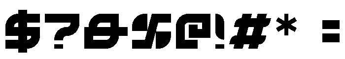 STARBLASTERdemo Font OTHER CHARS