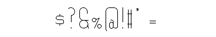 STF_OBLONGUS Font OTHER CHARS
