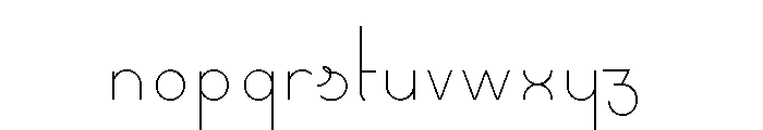 STF_OBLONGUS Font LOWERCASE
