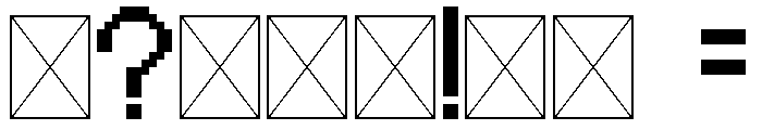 STV5730A Regular Font OTHER CHARS