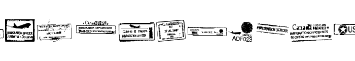 Stamp seal tfb Font LOWERCASE
