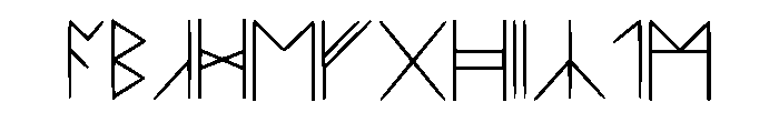 Standard Celtic Rune Ex Regular Font UPPERCASE