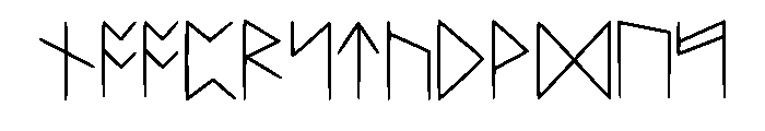 Standard Celtic Rune Ex Regular Font LOWERCASE