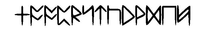 StandardCelticRune Font UPPERCASE