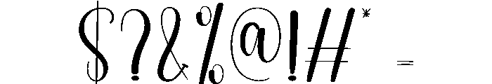 Standby Font OTHER CHARS