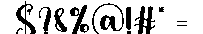 Standing Font OTHER CHARS