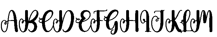 Standing Font UPPERCASE