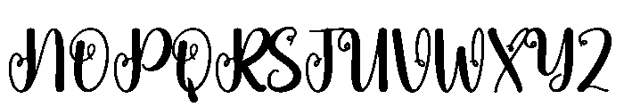 Standing Font UPPERCASE