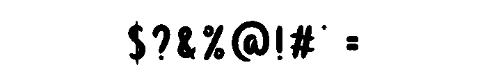 Star Brush Font OTHER CHARS